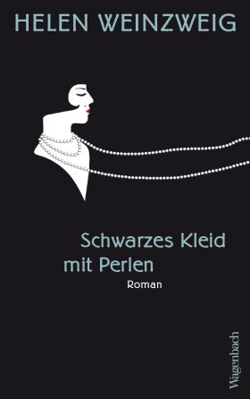 Schwarzes Kleid mit Perlen